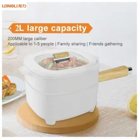 قابلمه برقی چندکاره LONGLI با ظرفیت 2 لیتر و توان 1000 وات