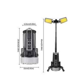 چراغ سیار LED قابلحمل شارژی سهپایهدار