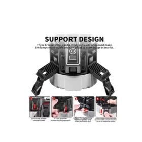 چراغ سیار LED قابلحمل شارژی سهپایهدار