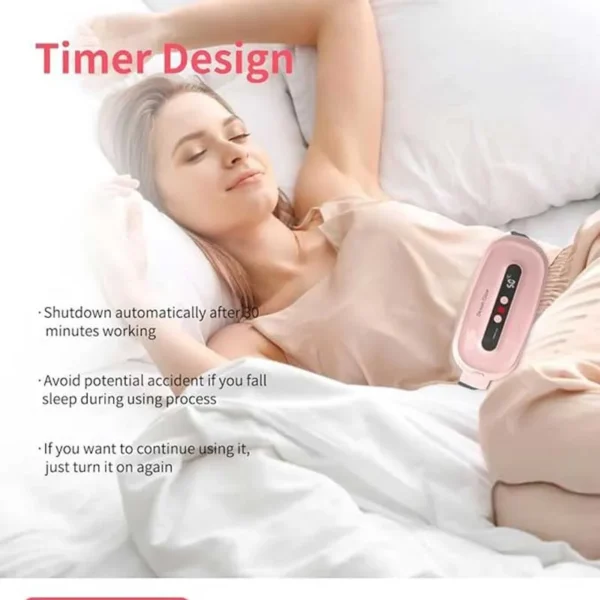 کمربند گرمایشی و ماساژور شارژی مخصوص درد قاعدگی مدل Dexun Glow
