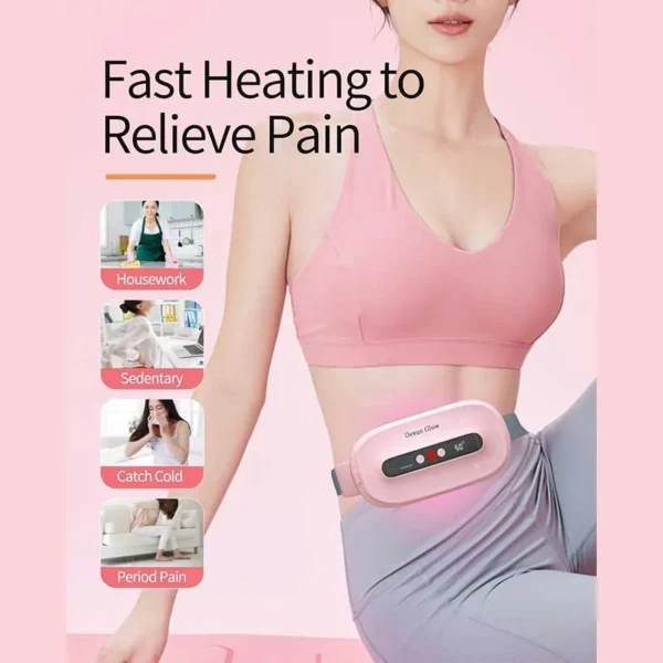 کمربند گرمایشی و ماساژور شارژی مخصوص درد قاعدگی مدل Dexun Glow
