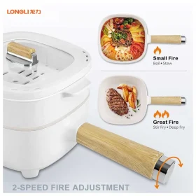 قابلمه برقی چندکاره LONGLI با ظرفیت 2 لیتر و توان 1000 وات