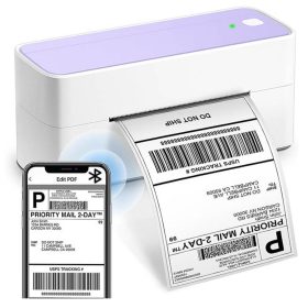 پرینتر حرارتی برچسب با بلوتوث PM-241-BT همراه پایه ی رولِ لیبل