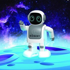 ربات و بلندگوی بلوتوثی