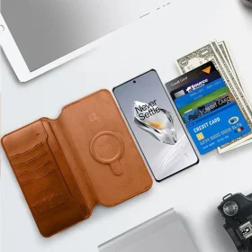 کیف پول چرمی با پاوربانک و magsafe ظرفیت 10،000 برند zhuse