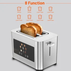توستر پرودو مدل Porodo 2-Slice Digital Pop up Toaster 850W PD-LFST001