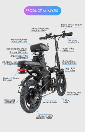 دوچرخه برقي تاشو CRONY 14