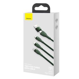 کابل شارژ 6 کاره 1.2 متری 100 واتی بیسوس مدل Baseus Flash Series