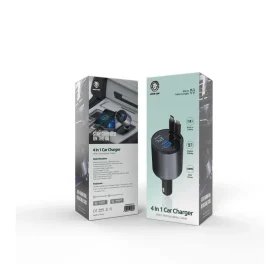 شارژر فندکی گرین لاین مدل Green Lion 4 In 1 Car Charger