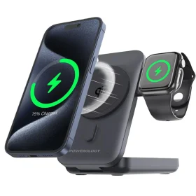 پاوربانک MagSafe Powerology Qi2 با ظرفیت ۱۰۰۰۰ میلی‌آمپر ساعت