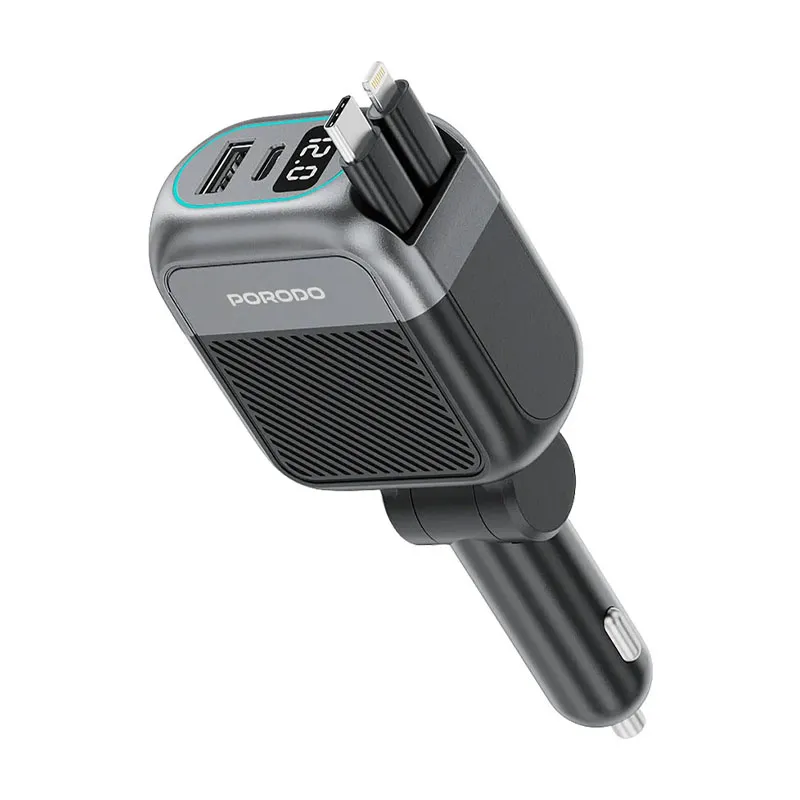 شارژر فندکی پرودو مدل PORODO PDCCR33BK SPIDER PD 30W