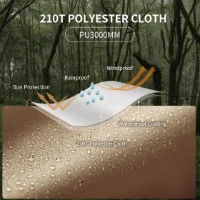 چادر 4 نفره نیچرهایک مدل NH21ZP001 اورجینال