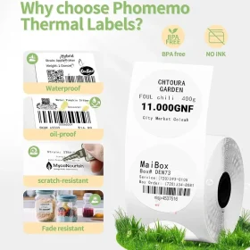 برچسب حرارتی سفید فومو 25 × 15 میلی‌متر