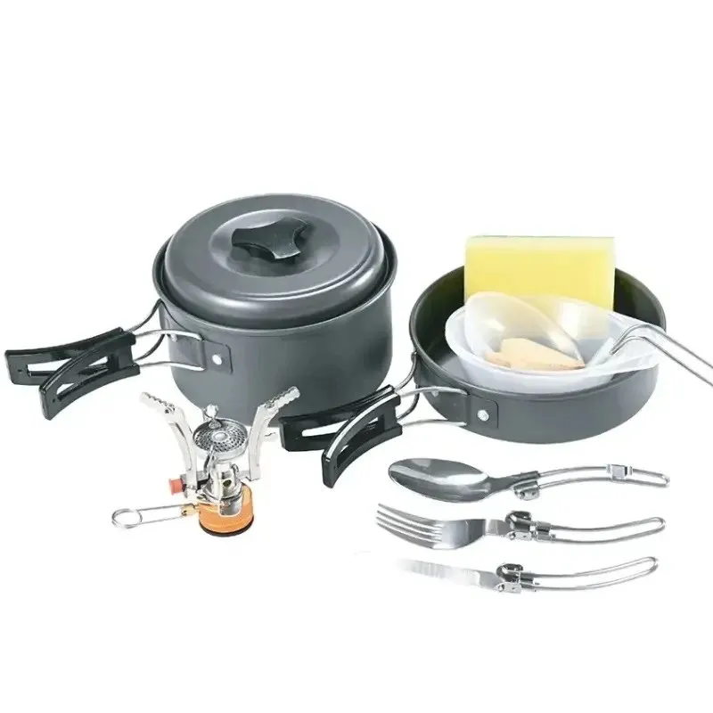 ظروف کمپینگ 10در1 گرین Green 10IN1 Camping Cookware