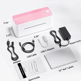 پرینتر حرارتی برچسب با بلوتوث PM-241-BT همراه پایه ی رولِ لیبل