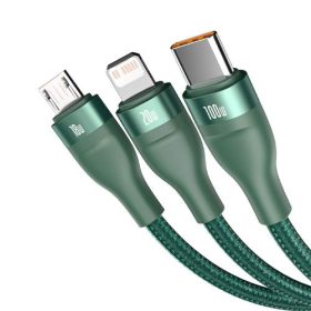 کابل شارژ 6 کاره 1.2 متری 100 واتی بیسوس مدل Baseus Flash Series