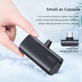 پاوربانک کوچک کپسولی ROCK