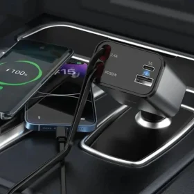 شارژر فندکی جمع‌شونده 50 وات گرین لاین مدل PD-30W