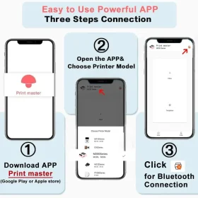 لیبل حرارتی شفاف برند phomemo طول ۴۰ عرض ۳۰ میلیمتر