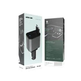 شارژر فندکی جمع‌شونده 50 وات گرین لاین مدل PD-30W