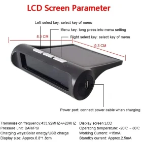 سیستم نظارت بر فشار تایر بی‌سیم TPMS EKYLIN