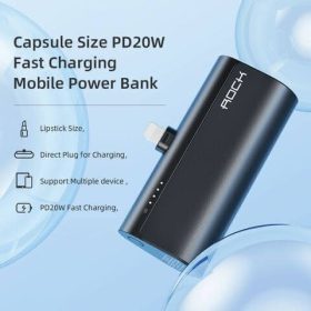 پاوربانک کوچک کپسولی ROCK