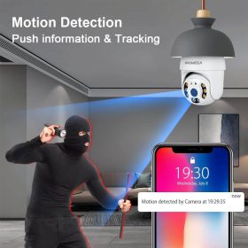 دوربين مداربسته هوشمند لامپی ديد درشب tuya