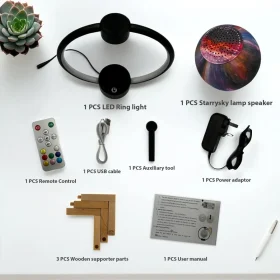 اسپیکر بلوتوثی ماه معلق RGB