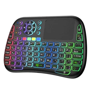 کیبورد و ماوس بی‌سیم پرودو مدل Universal Remote با نور RGB