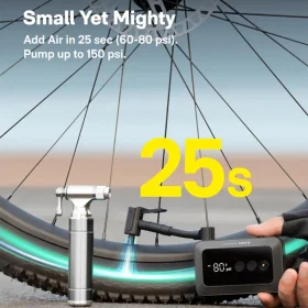 پمپ باد برقی قابل حمل هوتو مدل HOTO Mini Bike Tire Pump