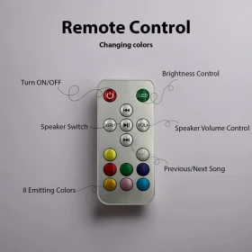 اسپیکر بلوتوثی ماه معلق RGB