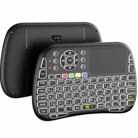 کیبورد و ماوس بی‌سیم پرودو مدل Universal Remote با نور RGB