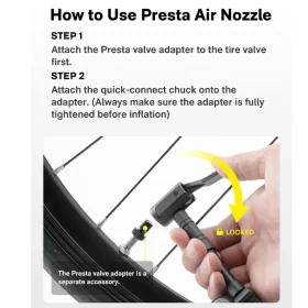 پمپ باد برقی قابل حمل هوتو مدل HOTO Mini Bike Tire Pump