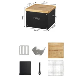 بخاری ذغالی و منقل رومیزی نیچرهایک مدل cnk2300cf010