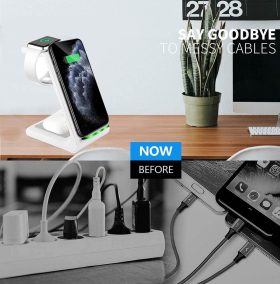 شارژر همزمان گوشی، ساعت ، ایربادز