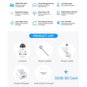 ربات دوربین هوشمند wifi smart robot cam