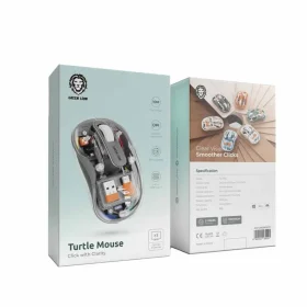 ماوس بی سیم شفاف گرین Green Wireless Turtle Mouse 2400DPI