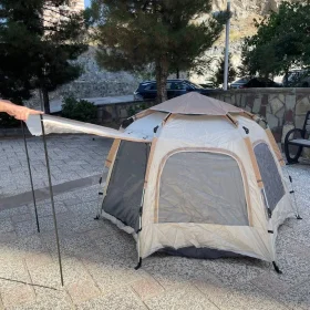 چادر اتوماتیک 4 نفره سایبان دار