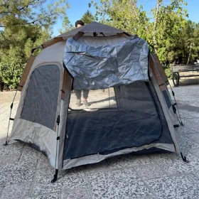 چادر اتوماتیک 4 نفره سایبان دار