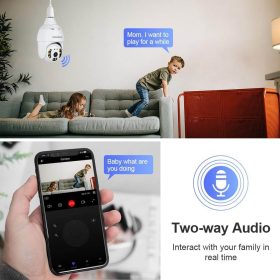 دوربين مداربسته هوشمند لامپی ديد درشب tuya