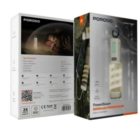 پاوربانک 5000، حشره کش و چراغ قوه Porodo مدل PDNDC017KH