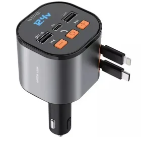 شارژر فندکی فست شارژ ماشین 15 وات و اف‌ام‌پلیر گرین لاین GNFMRCH50WBK