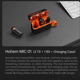 میکروفون بلوتوثی بی‌سیم Hohem MIC-01