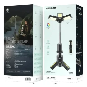 چراغ کمپینگ گرین لاین مدل TRIO BEAM RGB سه پایه ای