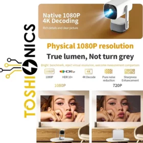 پروژکتور قابل حمل و مینی سینمایی Toshionics