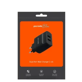 شارژر دیواری پرودو مدل BLUE Dual Port Wall Charger 2.4A