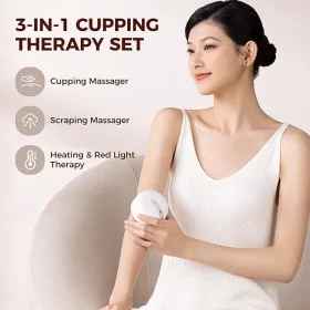 ماساژور بادکش و سنگ داغ برند techlove