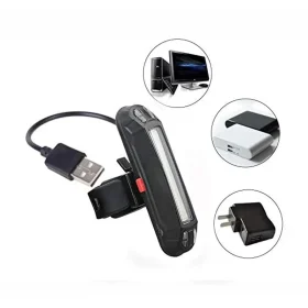 چراغ عقب دوچرخه شارژی USB مدل 120 Lumens