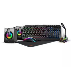 ست گیمینگ کیبورد، اسپیکر، میکروفون، ماوس، ماوس پد