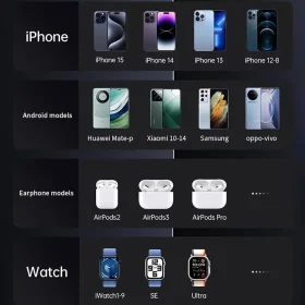 پایه شارژ بی‌سیم مغناطیسی 6 کاره T50